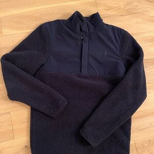 Under Armour Men's Dark Navy Sherpa Half-Zip Pullover